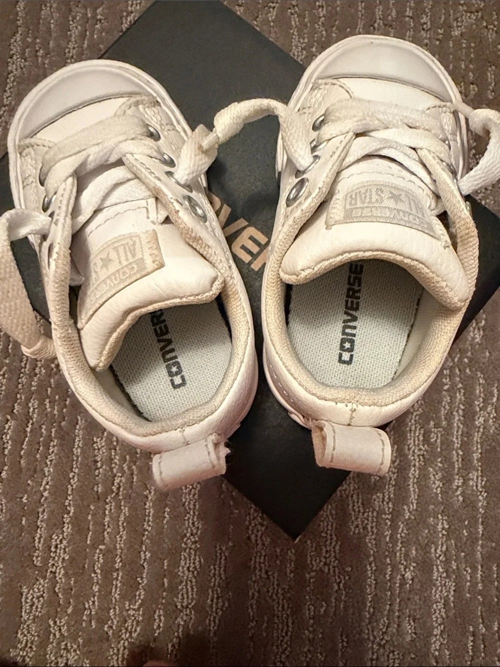 Converse Toddler White Canvas Low-Top Sneakers